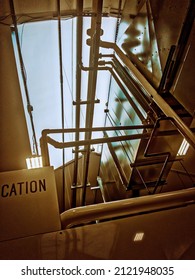 The Overhead Mechanical Hardware For A Temporary Vacination Centre