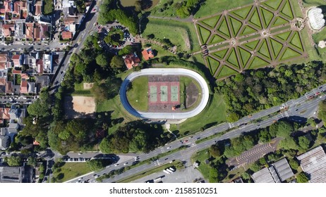 Overhead Shoto Of Football Stadium Around The City