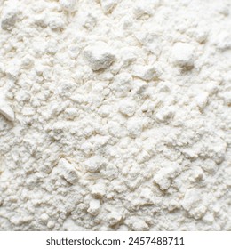 Overhead view of All purpose flour, close up view of baking flour - Powered by Shutterstock