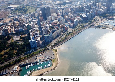 Overhead View Of Durban City Cbd, South Africa