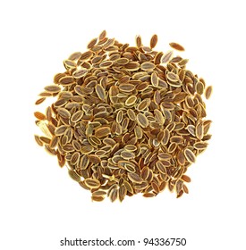 An Overhead View Of A Group Of Dill Seeds.