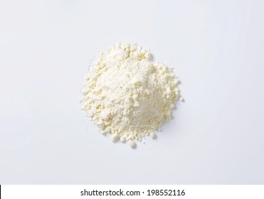 Overhead View Of The Pile Of Soft Wheat Flour