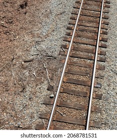 Overhead View Of Railroad Tracks