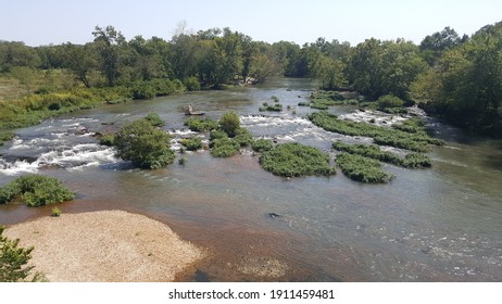 An Overhead View Of Shoal Creek In Joplin, MO.