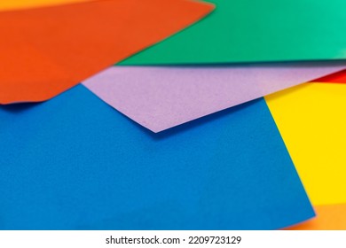 Overlapped Colorful Japanese Origami Paper