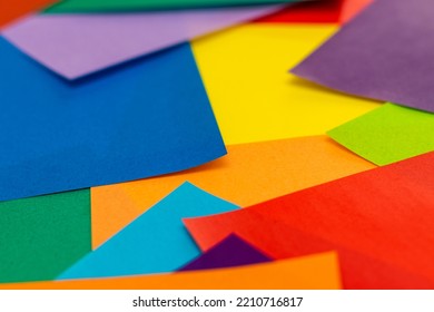 Overlapped Colorful Japanese Origami Paper