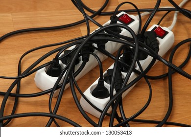 Overloaded Power Boards Close Stock Photo 130053413 | Shutterstock