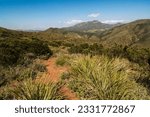 Overlook of from Backbone Trail in the La Jolla Valley, Point Mugu State Park, California