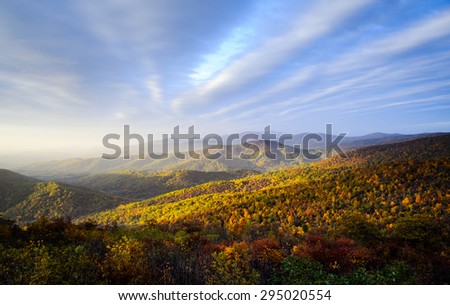 Overlook at Blue Ridge Mountains