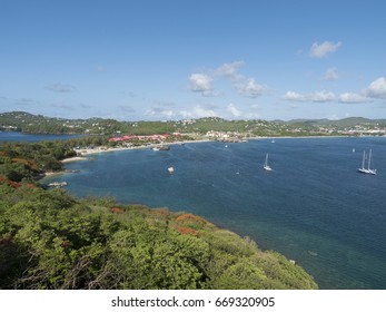 Overlook Of Rodney Bay In Saint Lucia