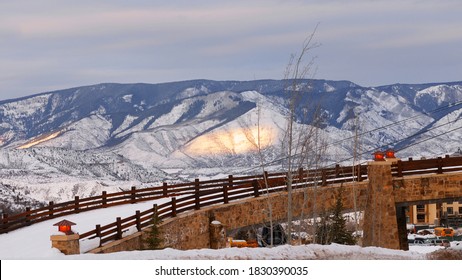 Overlooking Aspen Snowmass Valley From The Ski Hill.