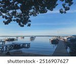 Overlooking the beautiful waters of Higgins Lake, Michigan.