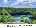 Overlooking Covered Portage Cove near Killarney Ontario in the North Channel