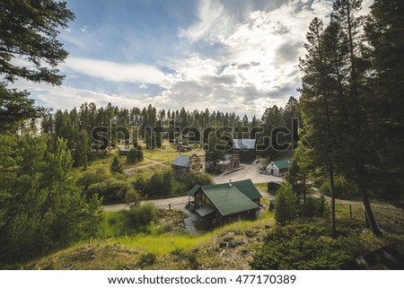 Overlooking the ghost town