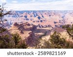 Overlooking the Grand Canyon from the Southern Rim, west of Grand Canyon Village