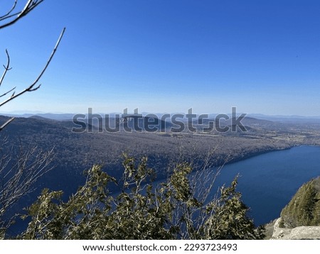Overlooking Lake Willoughby from Mount Pisgah in Vermont