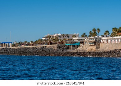 An overlooking landscape view of Puerto Penasco, Mexico