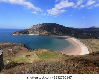 Overlooking Tranquil Port Ban Bay from Historic Fort Dunree, Donegal.