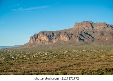 An Overlooking View Of Nature In Apache Junction, Arizona