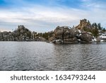 An overlooking view of nature in Custer State Park, South Dakota