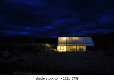 Overnight Camping In A Tent