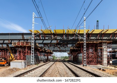 Overpass Construction Under Railways In Russia