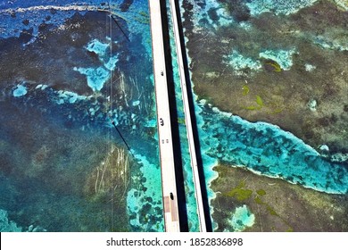 Overseas Highway In A Tropical Land