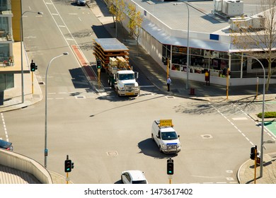 Oversize Heavy Machinery Transport In Street