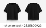 oversized t-shirt black blank, oversized tshirt for mockup