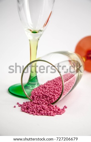 Similar – Image, Stock Photo Cheers! Champagne glass overturned, black and white.