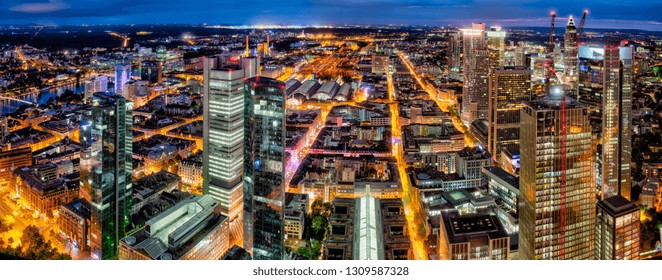 An Overview About The Banking District Of Frankfurt Am Main Germany