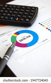 An Overview Of A Financial Diagram Year End Investment Portfolio Report.