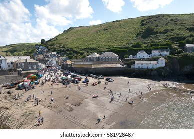 overview in Port Isaac in Cornwall