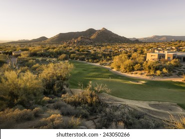 Overview Of Scottsdale Arizona,USA Golf Course Land Development