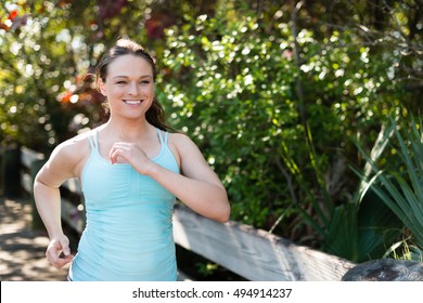 Overweight Woman Running