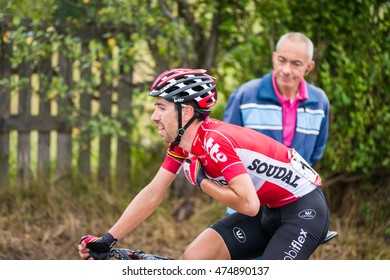 OVIEDO - AUGUST 28: LOTTO SOUDAL Team's Cyclist Thomas
DE GENDT Rides On The Competition Tour Of Spain (La Vuelta) In Oviedo On August 28, 2016