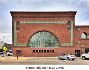 OWATONNA, MN, USA - OCT 2019: National Farmers Bank Building Designed By Architect Louis Sullivan