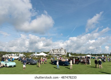 Owen Sound, Ontario - 09/18/2016: Show Field - 2016 Cobble Beach Concours DElegance