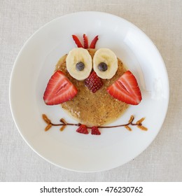 Owl Pancake Breakfast, Fun Food Art For Kids