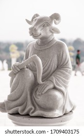 Ox Chinese Zodiac Statue At The Pla Kang Temple