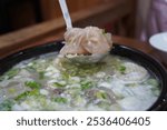 Ox Knee Soup is a Korean tradition soup dish made with ox knee