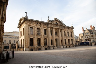 Oxford, Clarendon Building, UK July 18th 2019. Elegant 18th century building next to the Bodleian Library was originally the operating base for the Oxford University Press. 