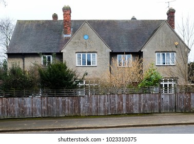 Oxford England UK 10/02/2018: Blue Plaque, J. R. R. Tolkien Old House