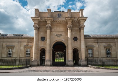 Oxford, England, UK - 5.30.2021: Oxford University Press Building from Walton Street