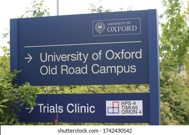 Oxford, England UK, May 16 2020: Oxford University Old Road Campus, Site Of Research Into A Vaccine And Treatments Relating To COVID-19