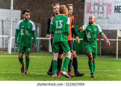 Oxford Hemiksem Vs Willebroek Sportvereniging, 13-02-2022, Hemiksem Belgium: Football Match In Provincial Division Of Antwerp