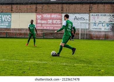 Oxford Hemiksem Vs Willebroek Sportvereniging, 13-02-2022, Hemiksem Belgium: Football Match In Provincial Division Of Antwerp