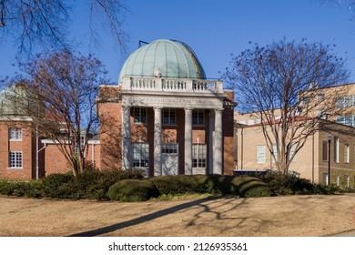 Oxford, Mississippi - January 27, 2022: University Of Mississippi (Ole Miss) Campus Building