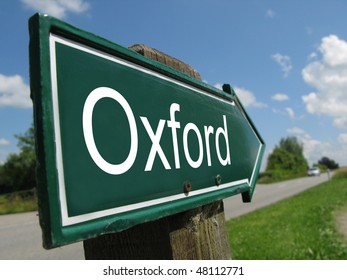 OXFORD road sign