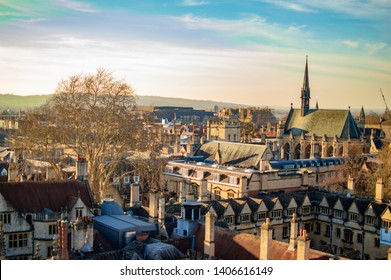 Oxford town with its great skyline and buildings in uk